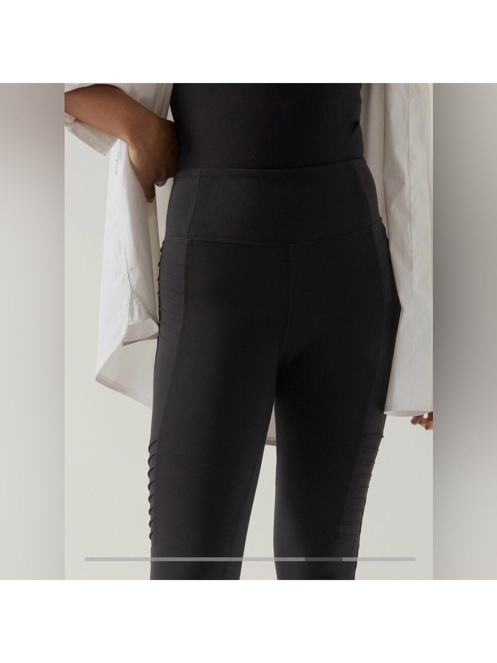 Athleta Women’s Delancey Moto Tight Black Size Small - Picture 12 of 13